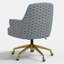 Chaise de bureau Cambridge en ardoise Delphine-124942494-124942499