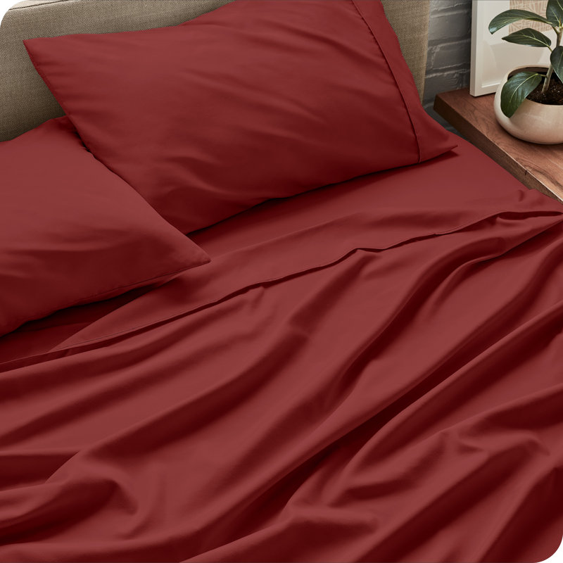 Ensemble de draps en microfibre Bare Home, Ensemble de draps pour lit simple TG + 1 drap-hous, Palissandre