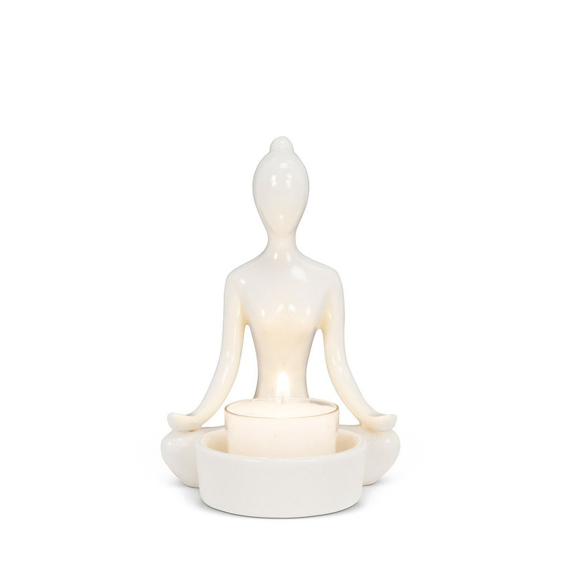 Porte-bougie Yoga Hands Down Tealite