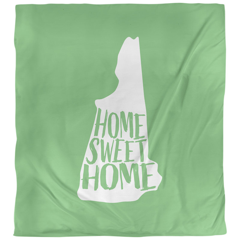 Housse de couette home new hampshire, Vert, Housse de couette simple TG, Microfibre