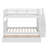 Full-Over-Full Bunk Bed With Stairway, Drawer, Storage, And Bed Guard Rail For Bedroom-570551395