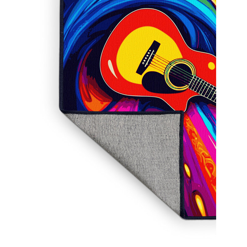 Rainbow Reverberation Rug, Round 4'