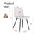 Modern Faux Leather Dining Chairs with Metal Legs-1258815788