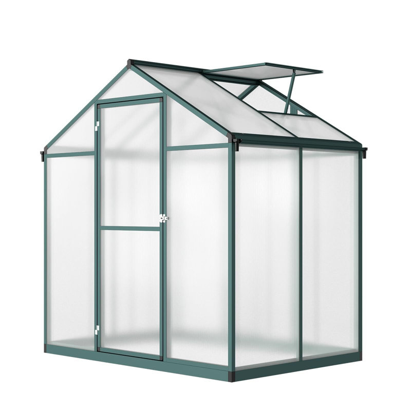 Greenhouses With 24" X 23" Roof Windows Vent, Plant Garden Hot House, 48", Green