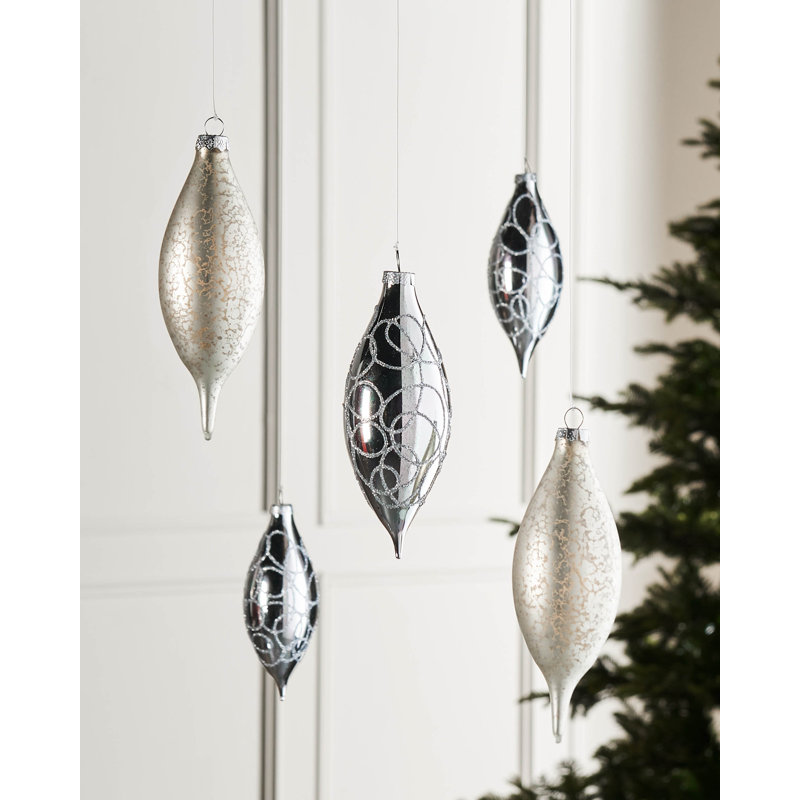 14.71cm Solid Colour Plastic / Acrylic Bauble, Silver