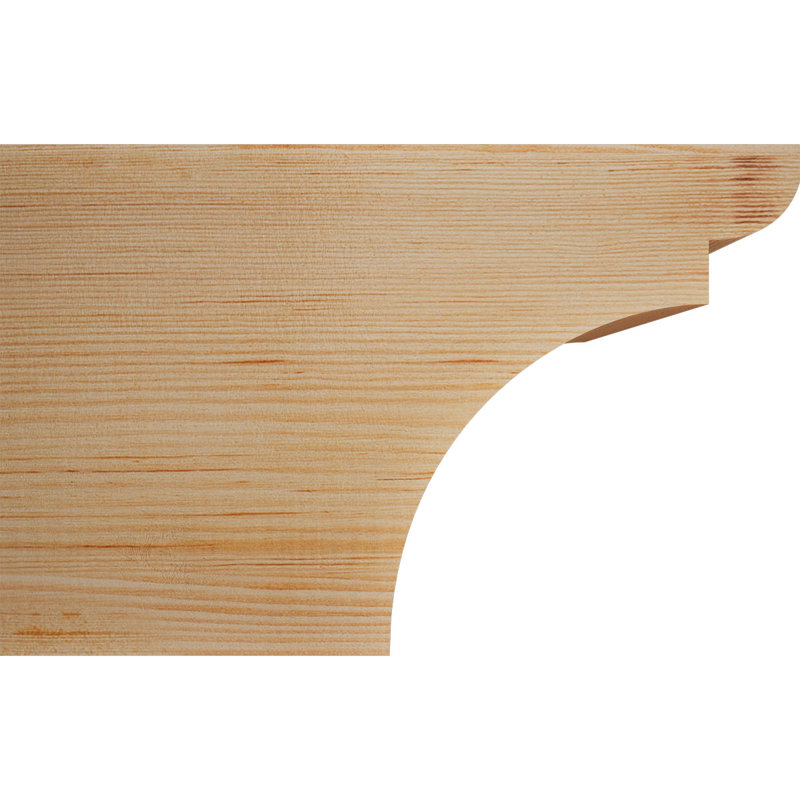 Yorktown Smooth Rafort Tail, Sapin de Douglas, H 8 po x l 12 po x P 5,5 po