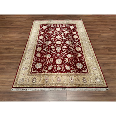Tapis rouge en laine noué à la main Original Original