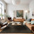 Monaco Series Abrstract Black/Gray/Ivory/Beige Area Rug-1449193147