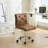 Armless Desk Chair Set Of 2, Mid Back Swivel Office Chair, Adjustable Task Chair With Rolling Wheels And Modern Tufted-353128354