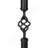 Coat Rack, Hall Tree, Free Standing, 8 Hooks, Entryway, 74"H, Bedroom, Black Metal, Transitional