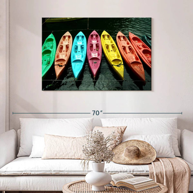 Mehar Kayaks In Colors, 24" H x 36" W