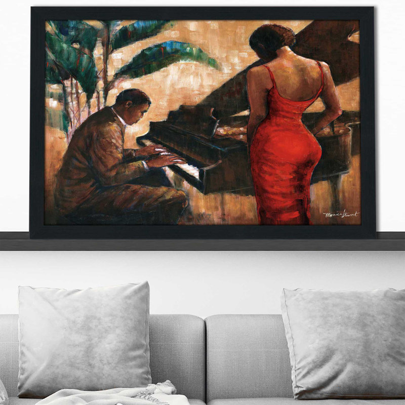 Enchanting Keys by - Peinture, Cadre espresso, H 33,5 po x l 49,5 po x P 1 po