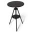 Table de bistro industrielle avec table de bistro de style campagnard et campagnard