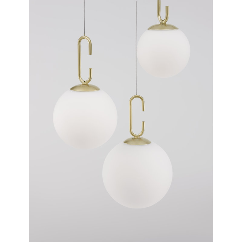 3 - Light Gold LED Cluster Pendant
