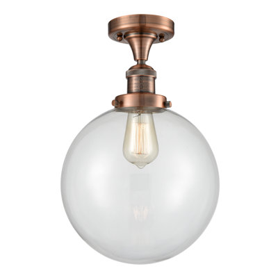 Clementina Glass Semi Flush Mount