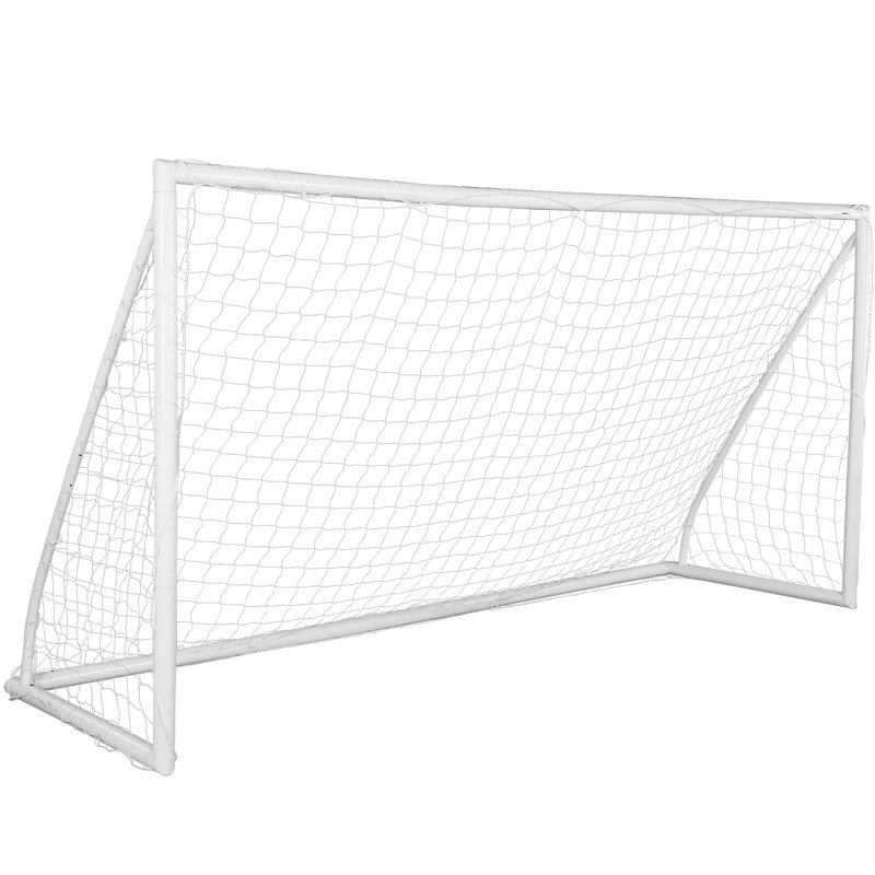 VEVOR Plastic Soccer with Carrying Case, White, 72" H x 144" W x 48" D