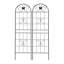 Treillis de jardin en métal - Treillis antirouille pour plantes grimpantes-1670896740