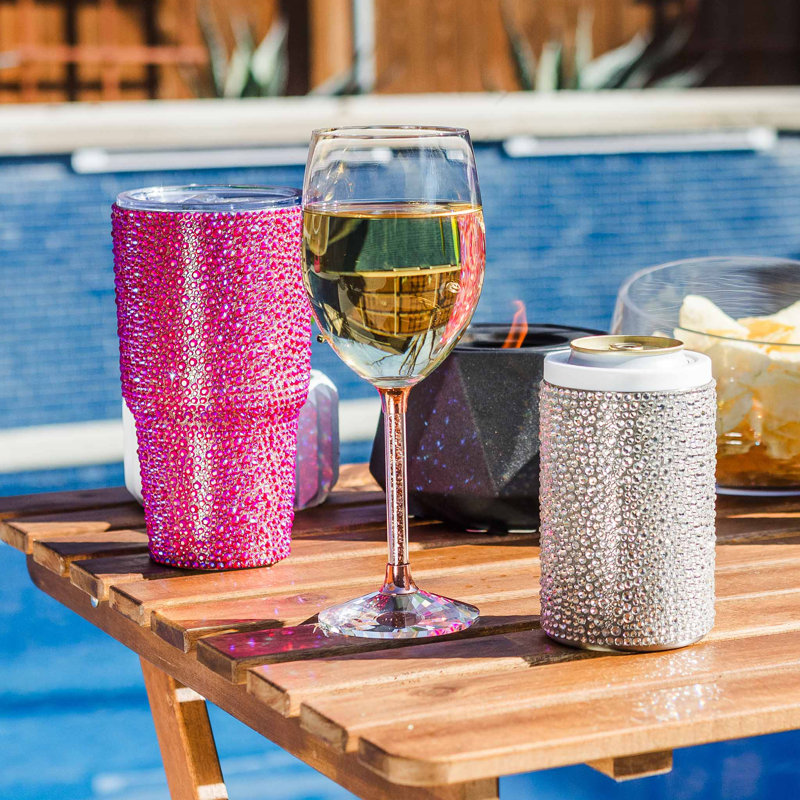 Verre Strass, Rouge irisé
