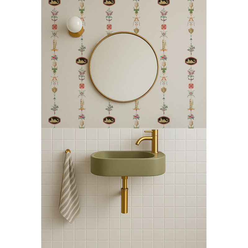NeoClassical Stripe - Wallpaper, Ivory, Self-adhesive