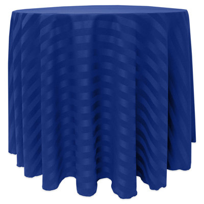 Latitude Run® Satin-Stripe Tablecloth Round
