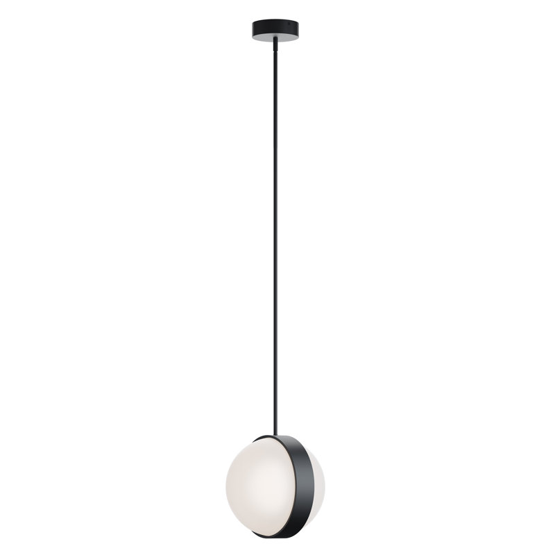 Luminaire suspendu à DEL Janelda, Nickel satiné, 13'