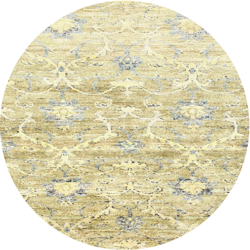 Floral Indoor Rug, Round 3'