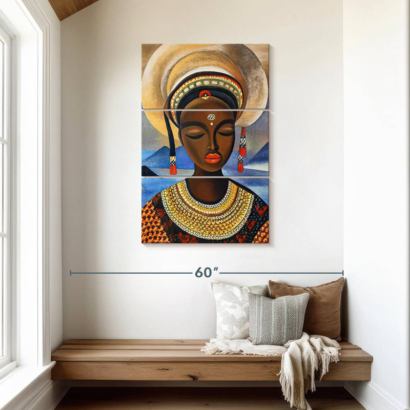 Leisha majestueuse beauté africaine, H 45 po x l 28 po