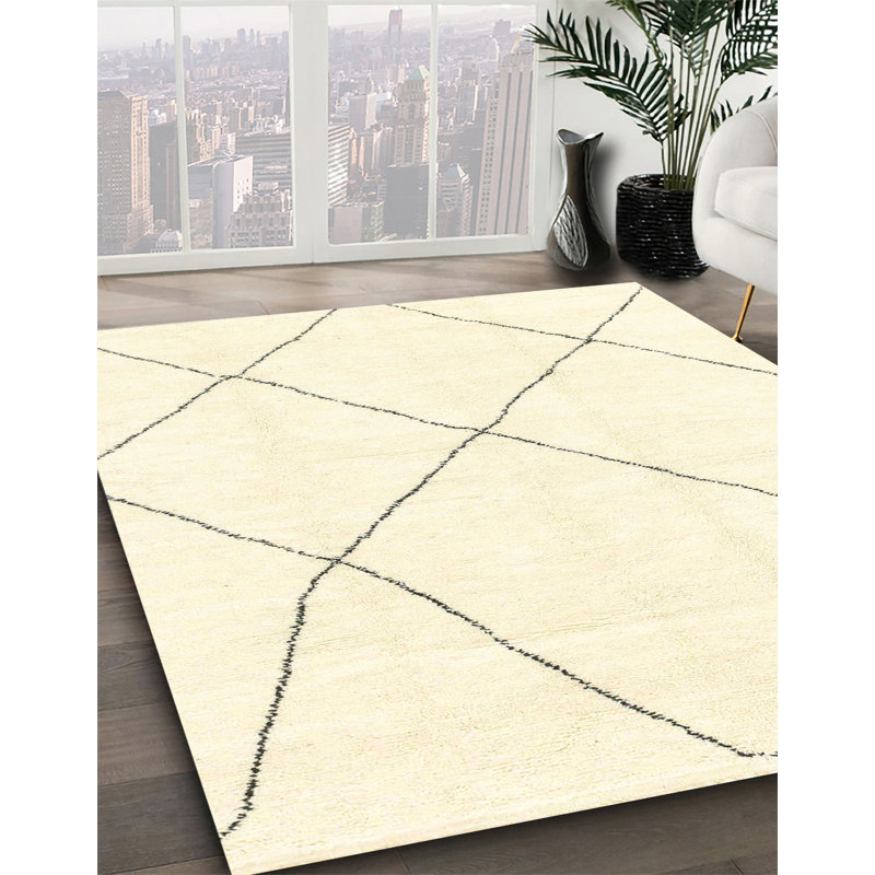 Tapis abstrait 100% lavable à la machine 1849, Carré 6 pi