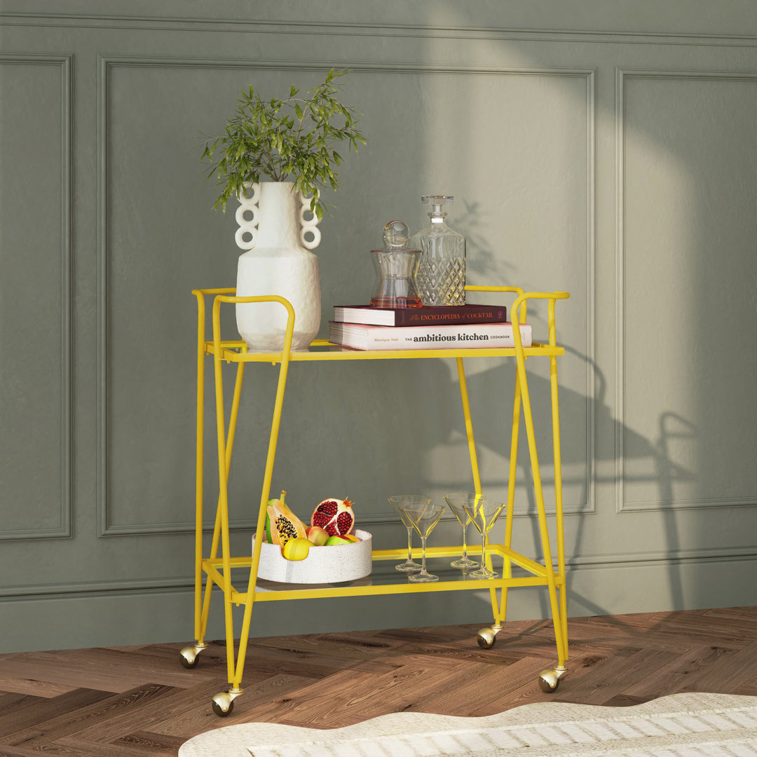 Metal Bar Cart Ebern Designs Frame 