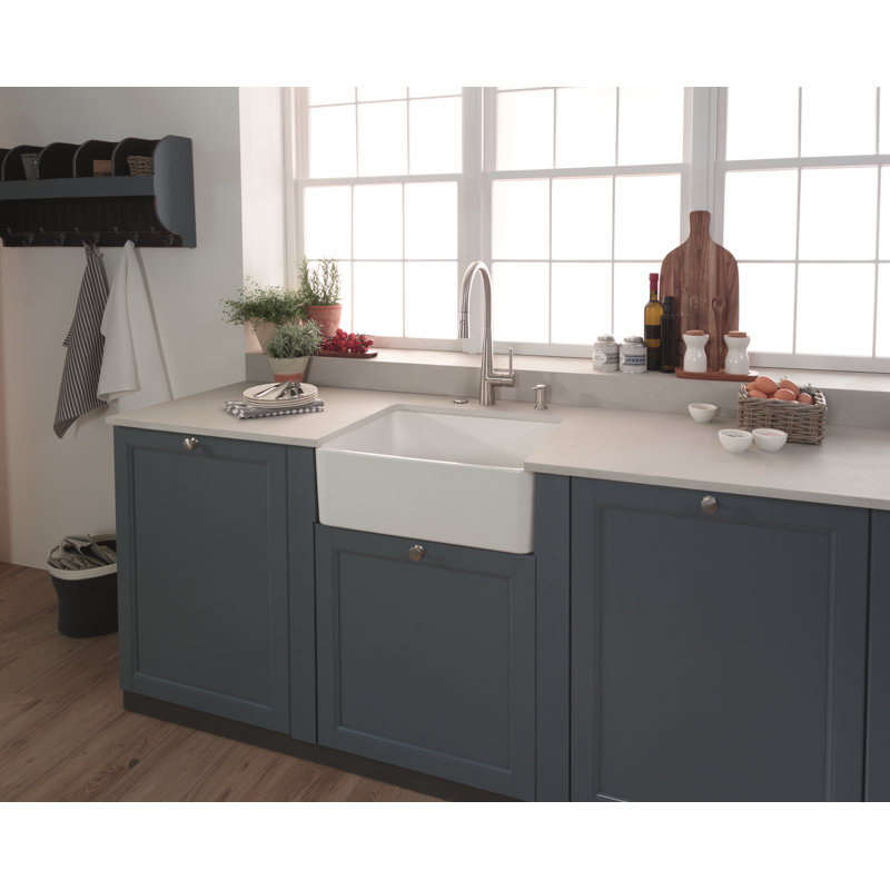 Manor House 24" L x 20" W Undermount Kitchen Sink, White