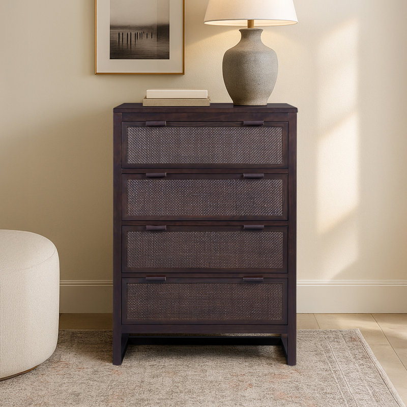 Commode 4 tiroirs Ameer, Espresso