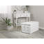 Roseleaf 73cm Wide Faux Leather Tufted Rectangle Solid Colour Ottoman with Storage-38052805