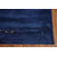 Tapis bleu tribal Gabbeh 9 x 11