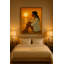 Golden Hour Reverie Framed Canvas Wall Art by Kasian Art Studio - Black Frame