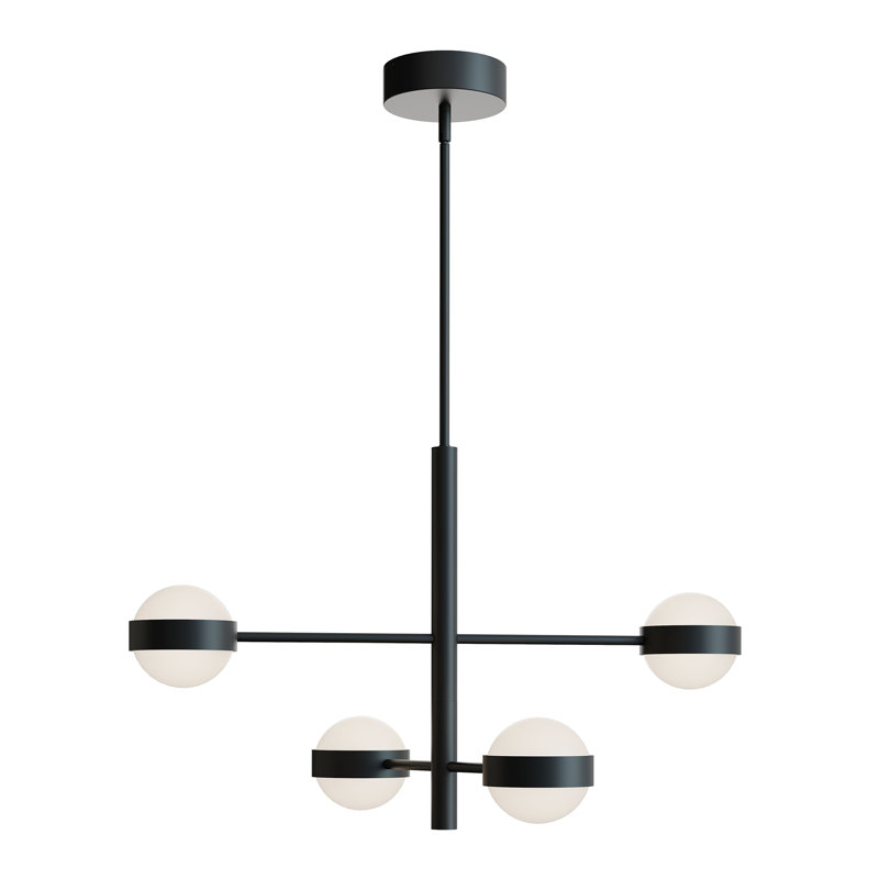 Verona 4 - Light LED Pendant Light, Black