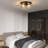 Alixandra 2-Light Flush Mount Ceiling Light With Clear Hammered Glass-295452041-295452040
