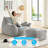 Comfy Large Bean Bag Sofa With Ottoman & Armrests For Adults-231550315