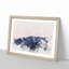 Pink Sunrise Over A Forest - Single Picture Frame Print on MDF-56892144-56892135