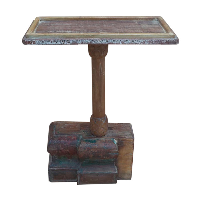 Aracelio Solid Wood Frame End Table