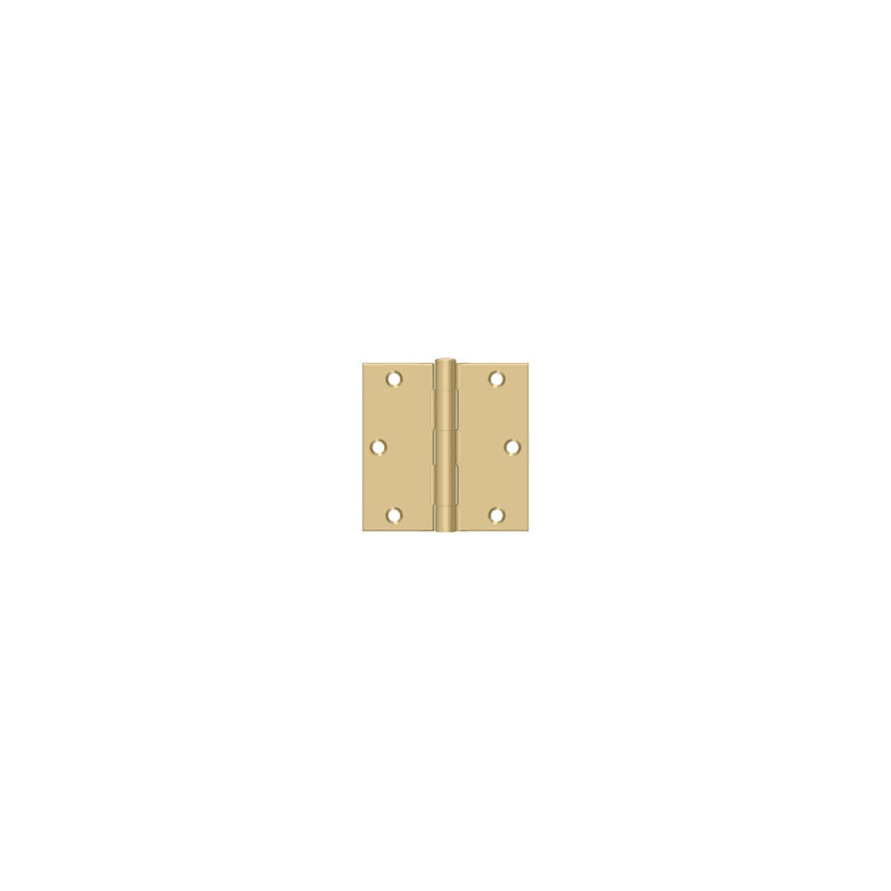 Steel Hinge, Brushed Brass