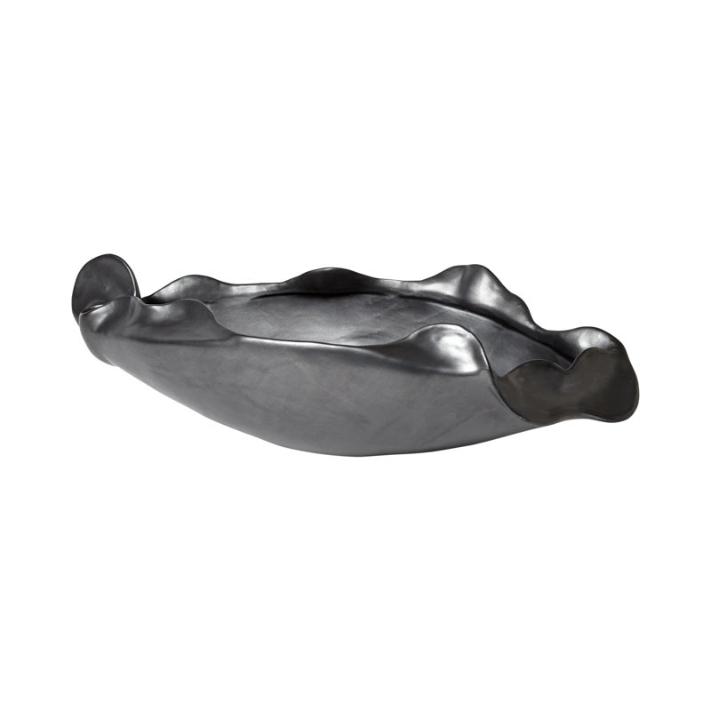 Free Form Bowl-Graphite, 7" H x 29" W x 11" D