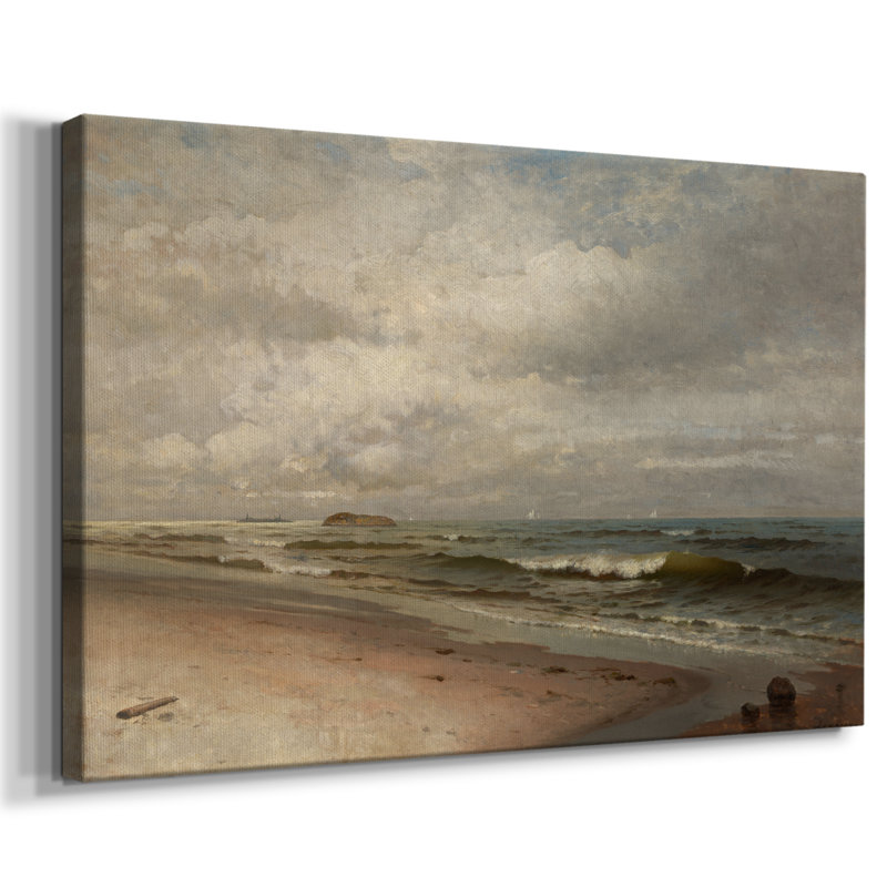 Paysage rétro - mv, Toile tendue, H 13 po x l 19 po x P 1,5 po