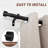 Lachina Arnel 1 Inch Window Curtain Rod with Aluminium Finials, Single Curtain Rods for Windows-1412087197-1472476172