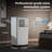 10,000 Btu Portable Air Conditioner - 450 Sq. Ft. Coverage, 4-In-1, Powerful Cool, Sleep Mode, 24H Timer, Window Kit For Bedroom/Apartment-125938579