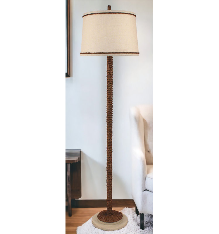 Hulbert 64'' Brown Traditional Floor Lamp