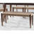 Corrine 40'' W Solid Rubberwood Dining Bench with Woven Rope Seat-1233751639