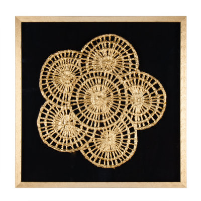 " Golden Petals Shadow Box "