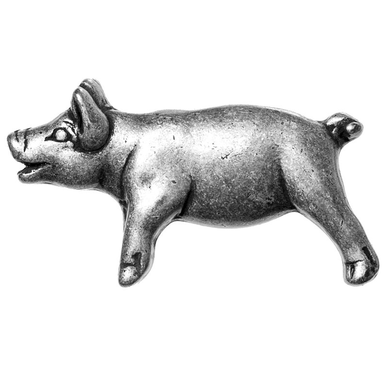 Novelty Knob, Left, Pewter