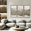 Nature Inspired Metallic Landscape Trptych