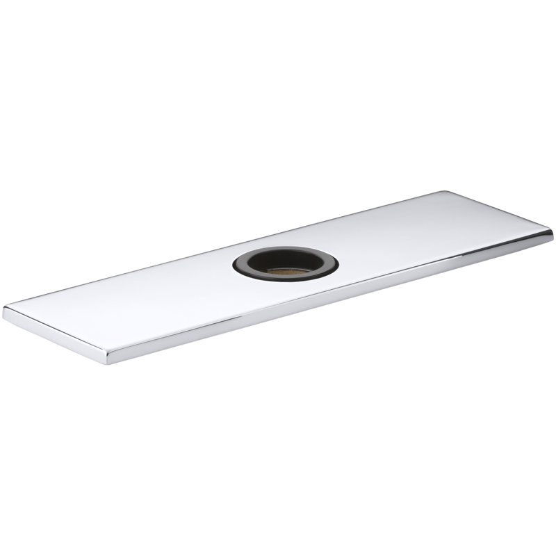 Optional Escutcheon Square Plate for Insight Faucet, Polished Chrome